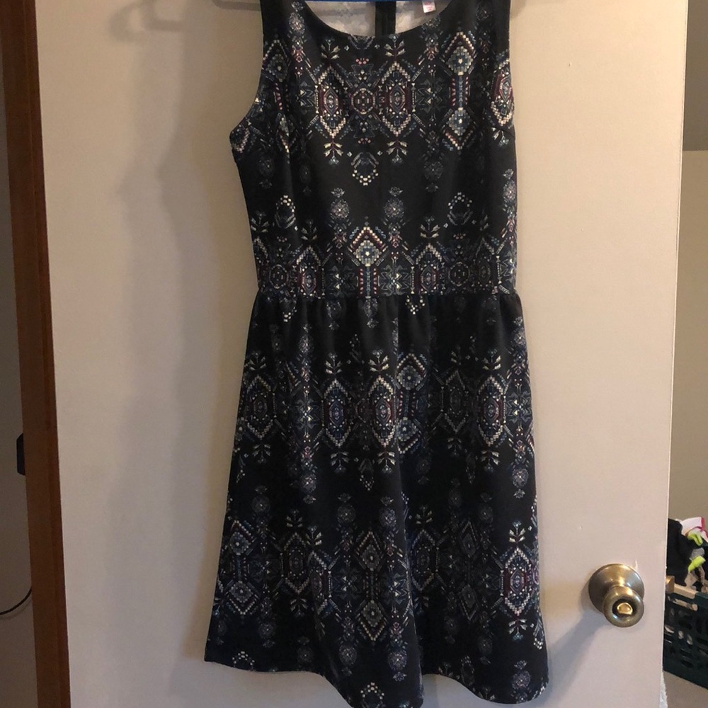 Aztec navy dress